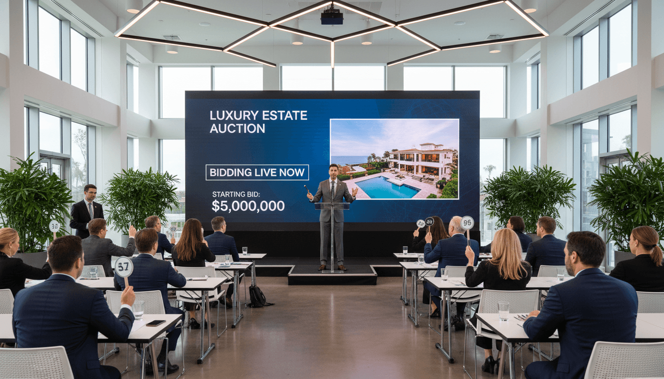 Real estate auction strategy